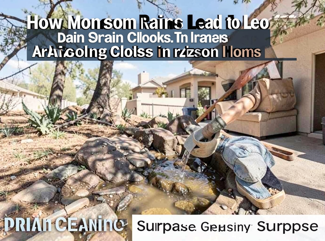 How Monsoon Rains Lead to Drain Clogs in Arizona Homes